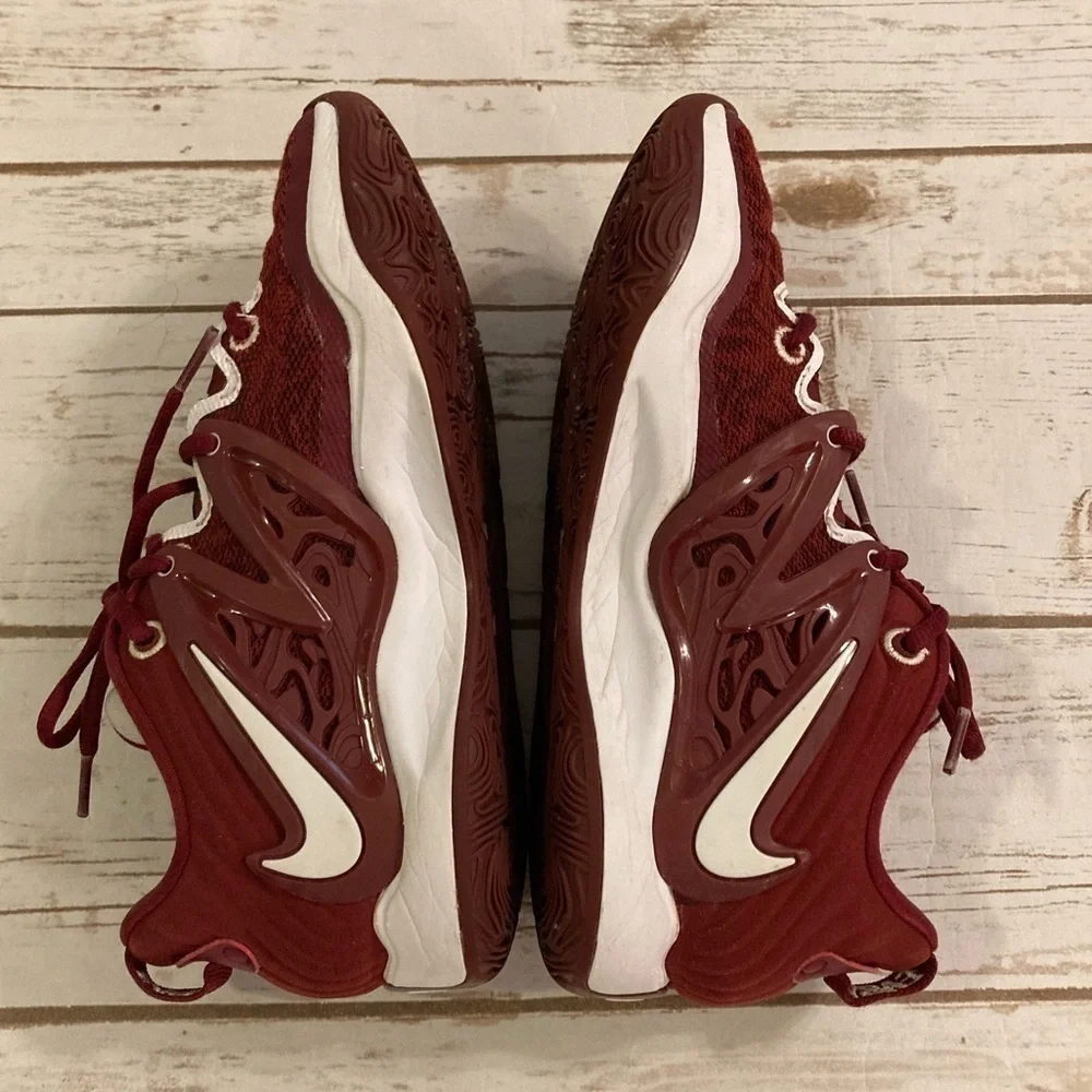 Nike Kevin Durant KD 15 TB Promo Low Team Basketball Sneakers Wine Red Size 6